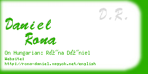 daniel rona business card